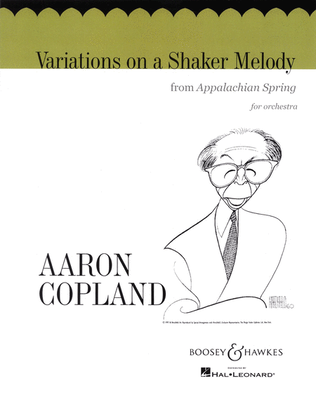 Book cover for Variations on a Shaker Melody (from Appalachian Spring)