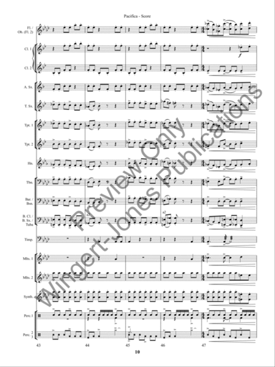 Seige Seige Concert Band scores gallery preview page 13