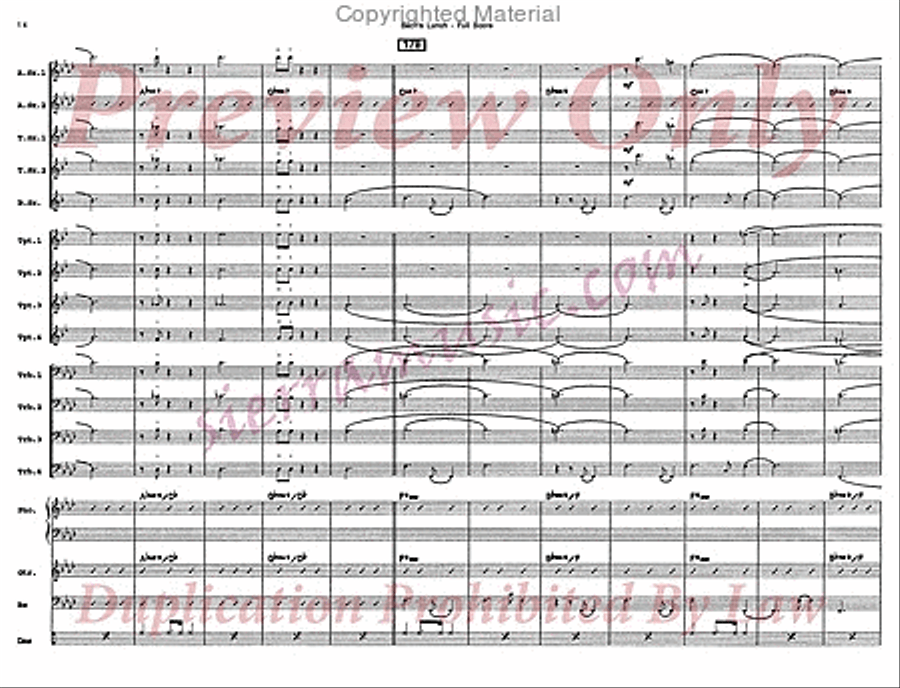 Bach's Lunch Big Band scores gallery preview page 15