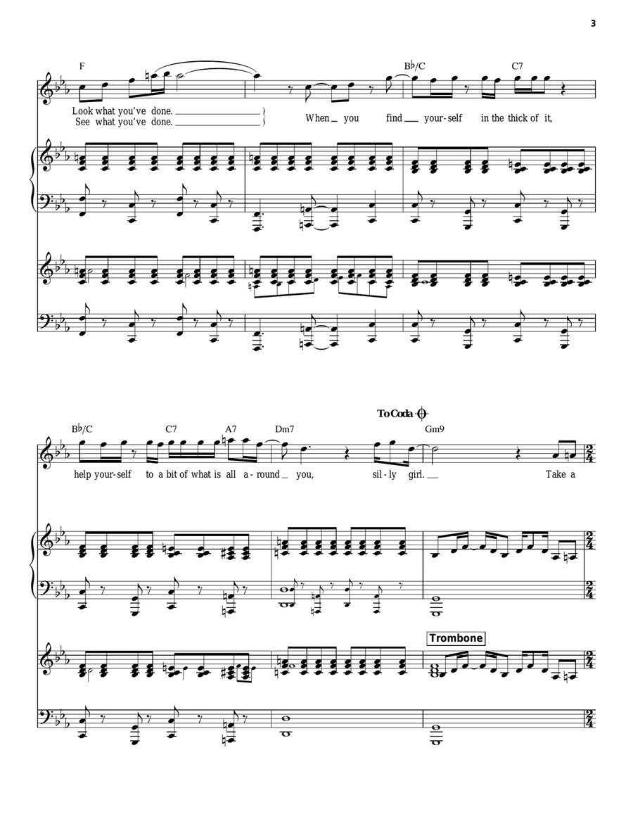 Martha My Dear Piano scores gallery preview page 3