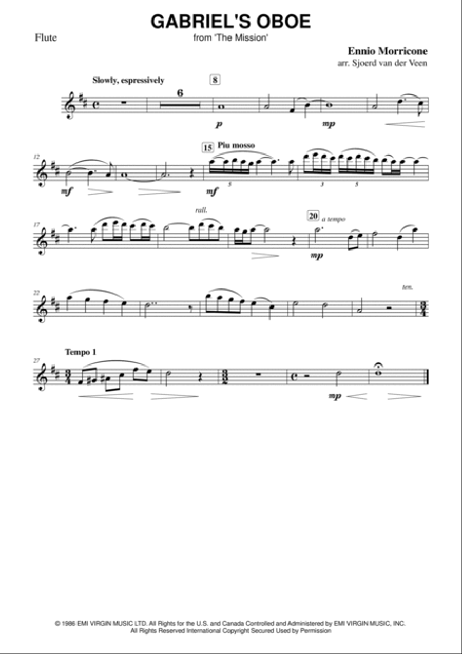 Gabriel's Oboe Woodwind Quintet scores gallery preview page 3