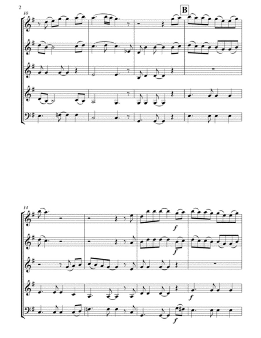 In My Life Woodwind Quintet scores gallery preview page 3