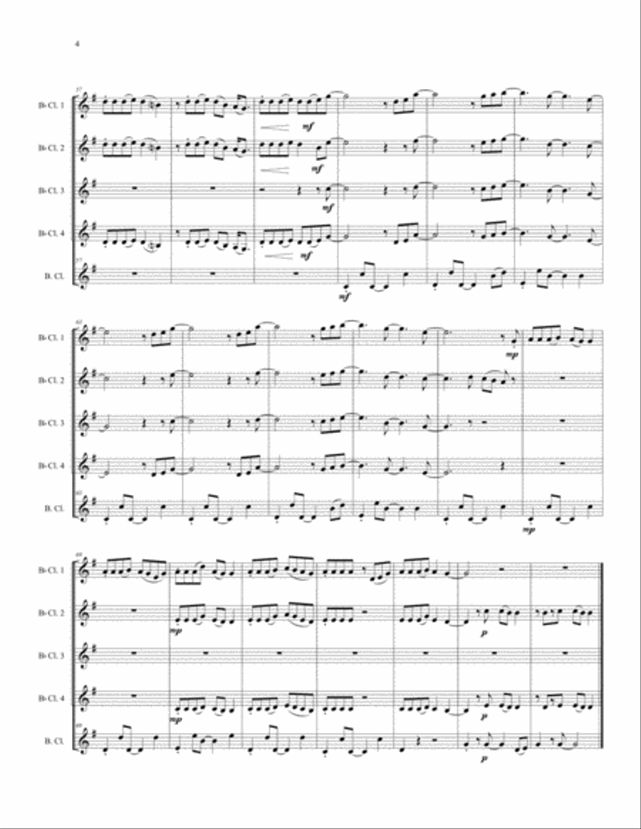 Misbehavin' Woodwind Ensemble scores gallery preview page 6
