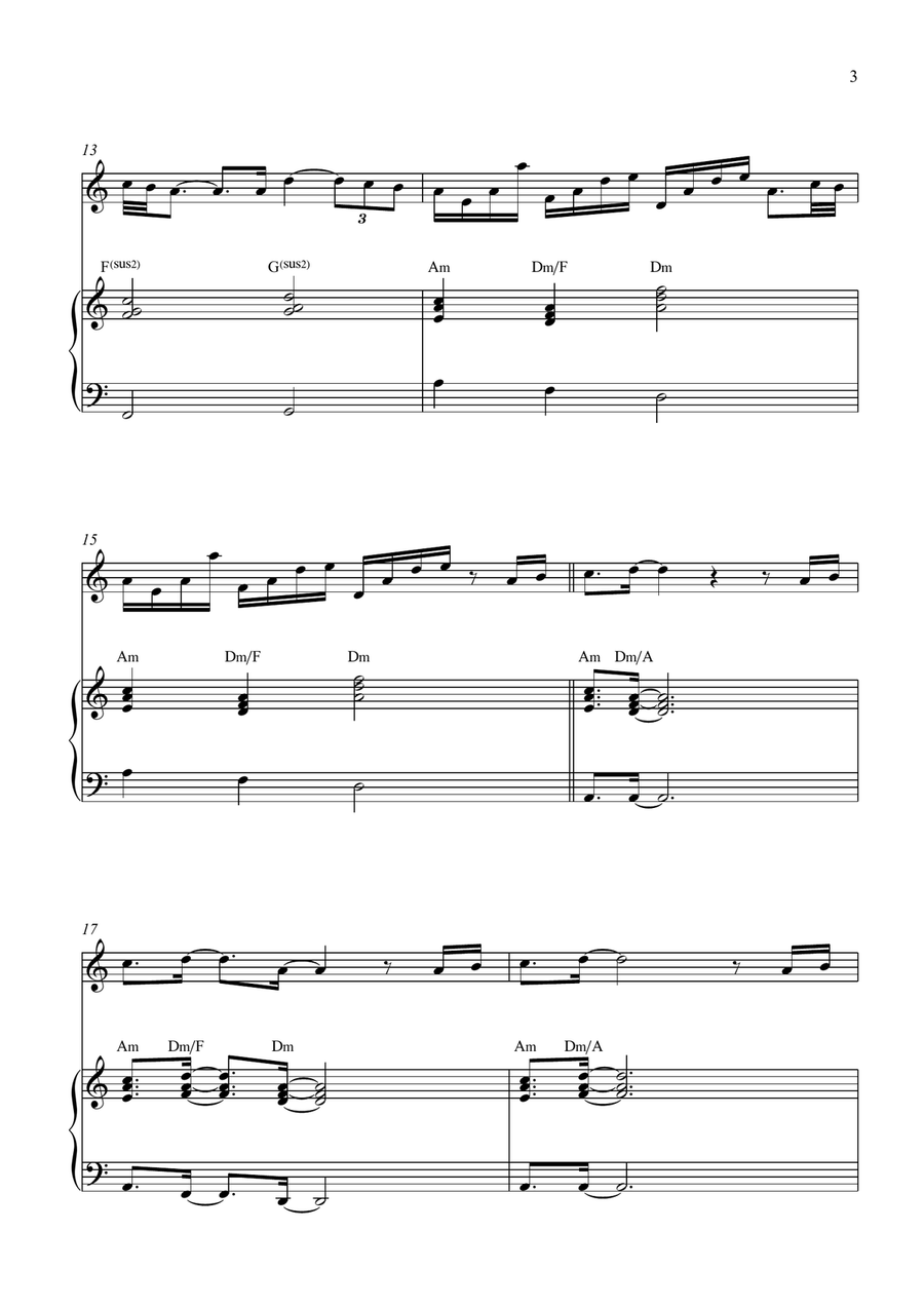 Breath Of Heaven (Mary's Song) Piano scores gallery preview page 3