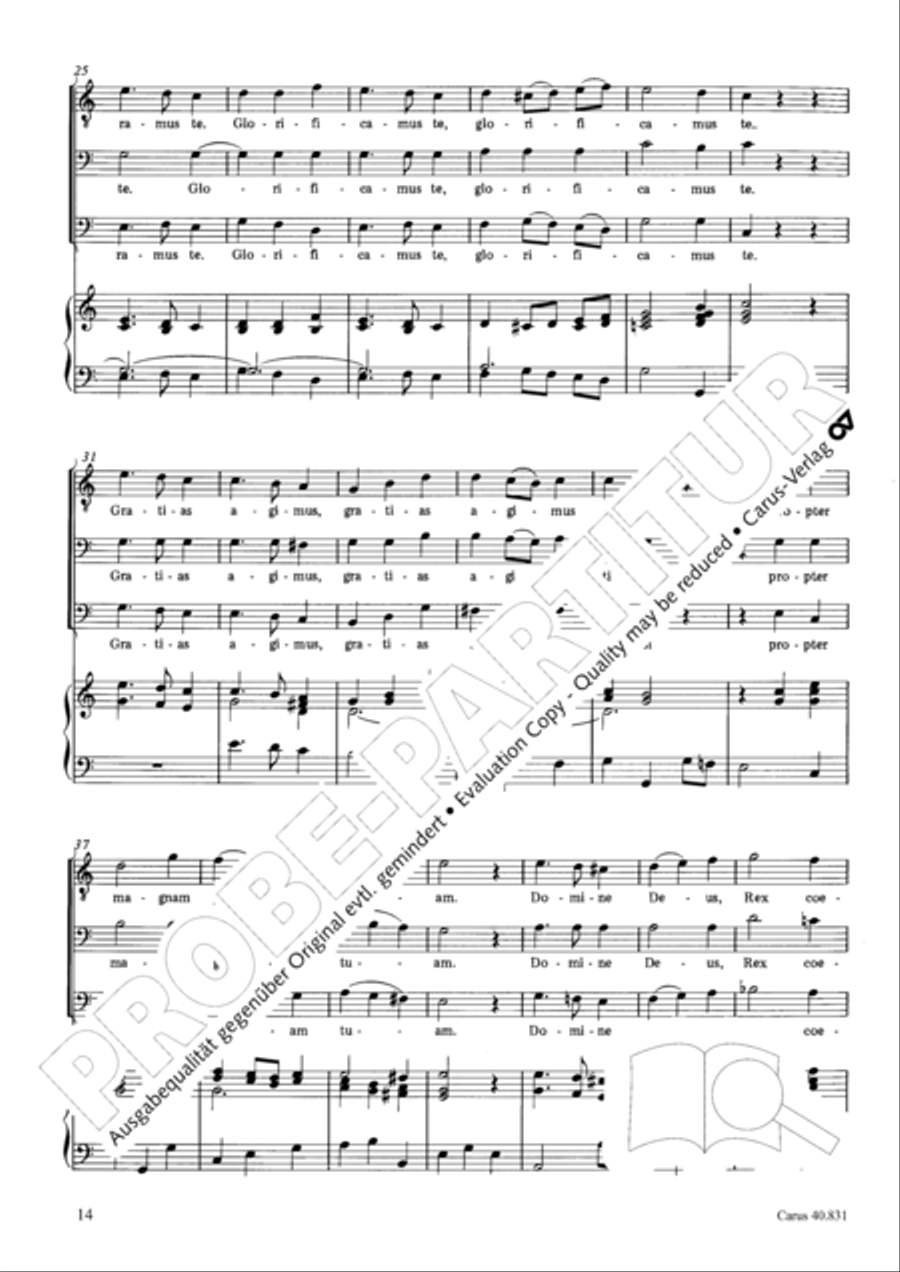 Messe breve no. 5 aux seminaires 3-Part scores gallery preview page 14