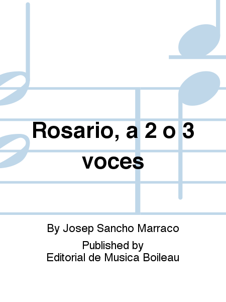 Rosario, a 2 o 3 voces