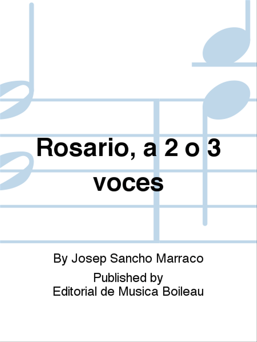 Rosario, a 2 o 3 voces Voice scores gallery preview page 1