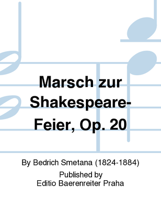 Book cover for Marsch zur Shakespeare-Feier, op. 20