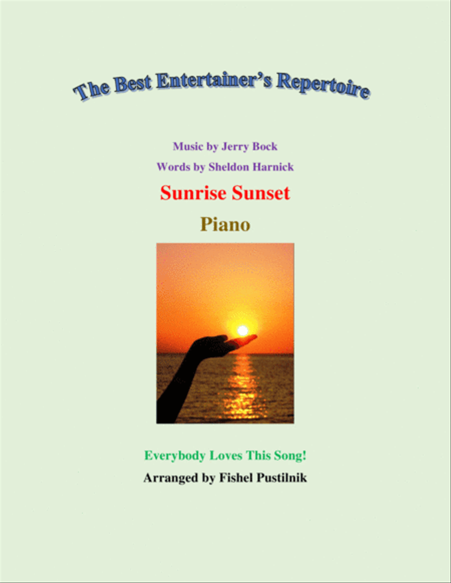 Sunrise, Sunset Piano Solo scores gallery preview page 1