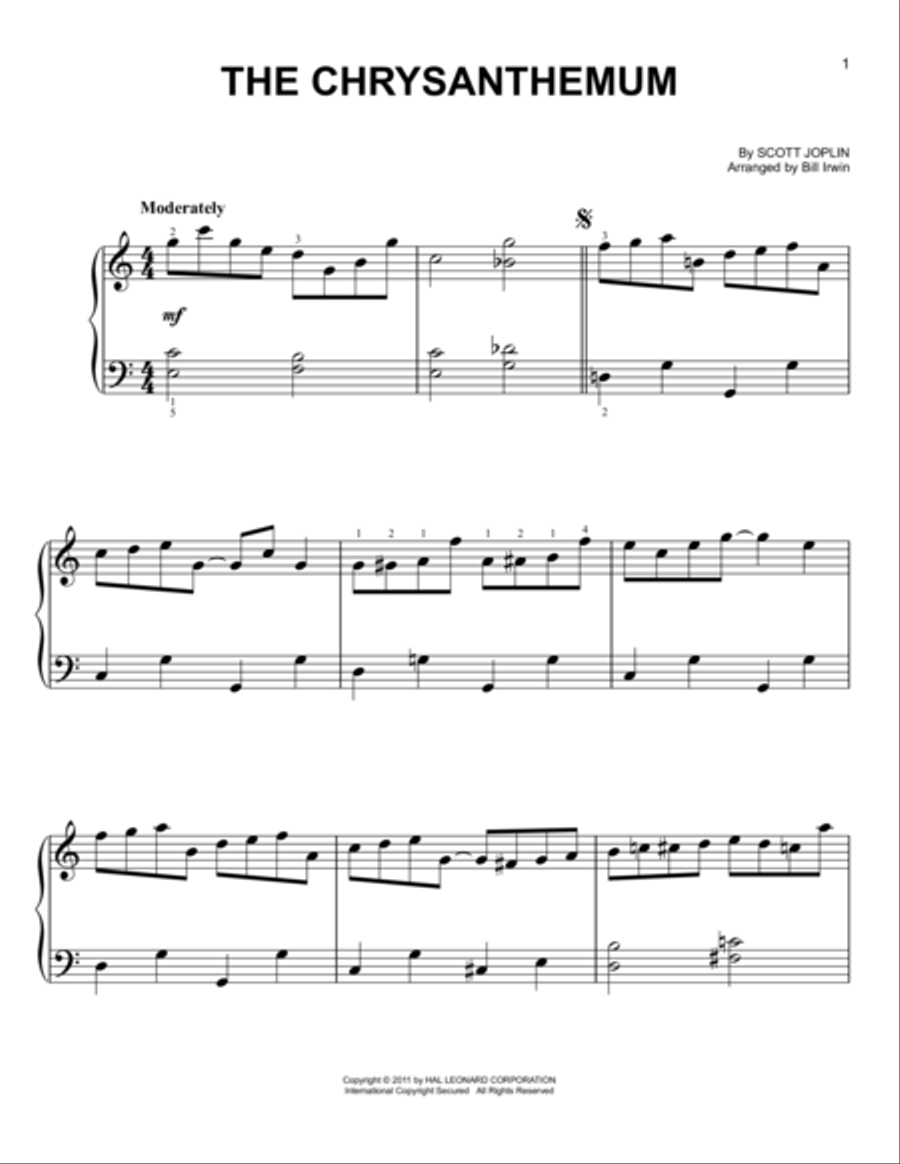 The Chrysanthemum Voice scores gallery preview page 1