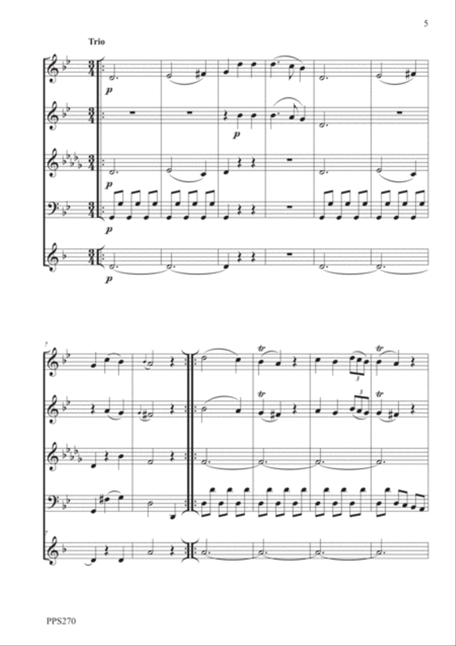 HANDEL TRIO SONATA IN G MINOR OPUS 2 No. 8 for flute, oboe & bassoon or cello Small Ensemble scores gallery preview page 5