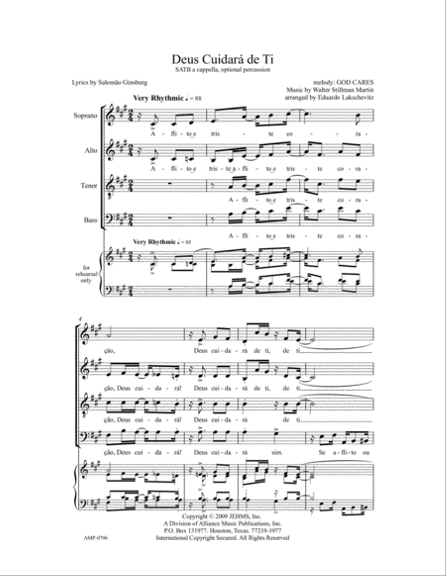 Deus Cuidara de Ti Deus Cuidara de Ti 4-Part scores gallery preview page 2