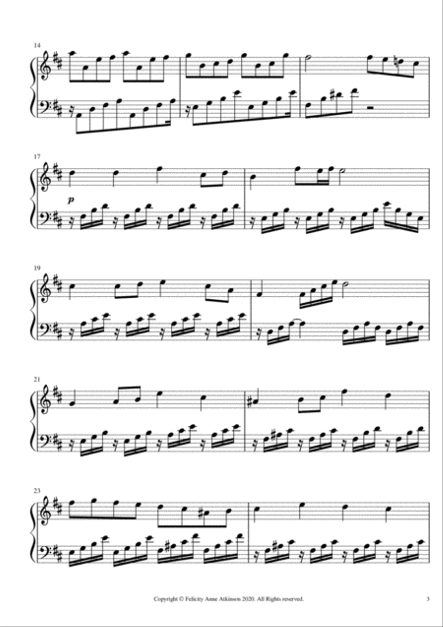 Song of a Fallen Angel Piano Solo scores gallery preview page 3