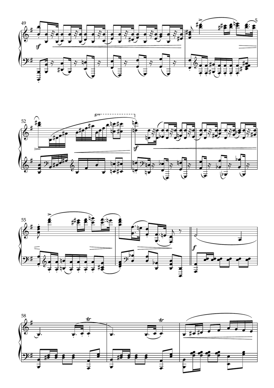 F Chopin's Famous Heroic Polonaise Op 53- Simplified Version- Solo Piano Piano Method scores gallery preview page 6