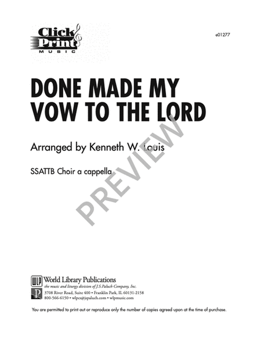 Done Made My Vow to the Lord image number null