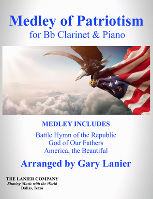 Book cover for MEDLEY of PATRIOTISM (for Bb Clarinet and Piano)