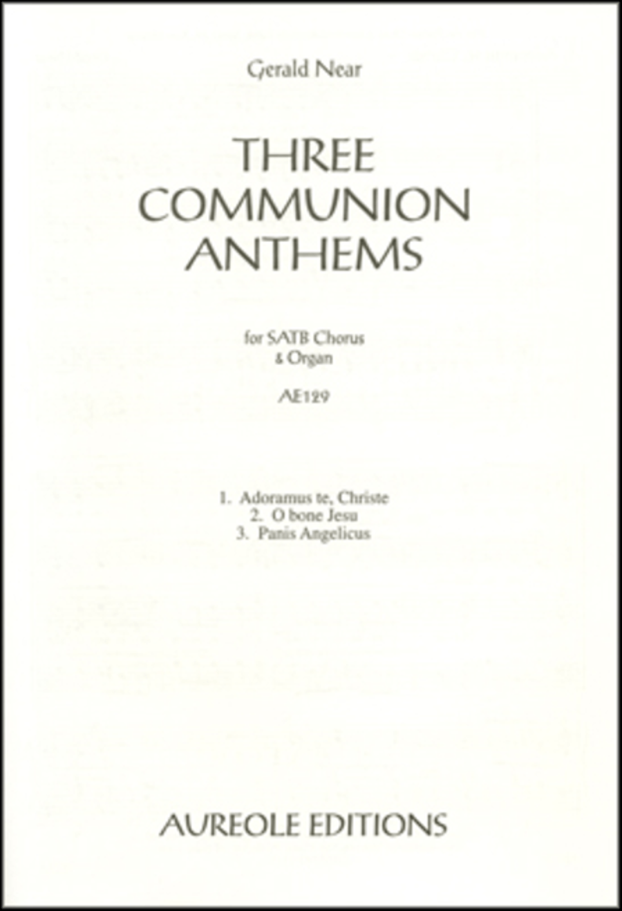 Three Communion Anthems Three Communion Anthems 4-Part scores gallery preview page 1