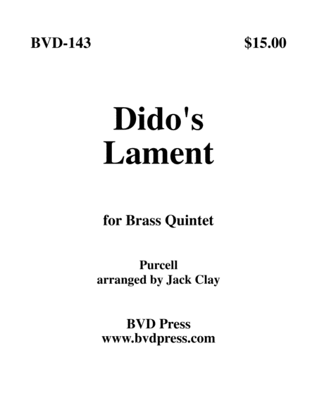 Dido's Lament