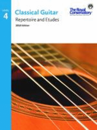 Book cover for Guitar Repertoire and Etudes 4