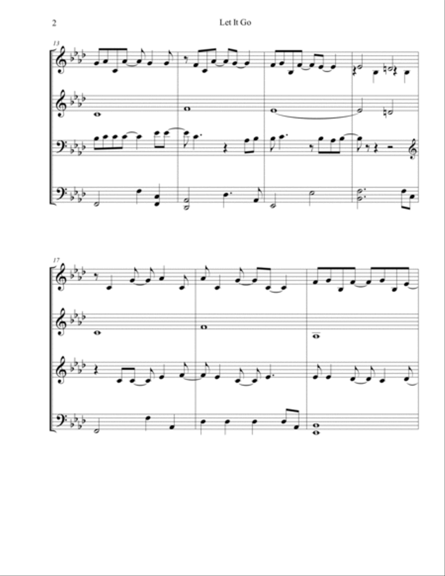 Let It Go Organ Solo scores gallery preview page 2