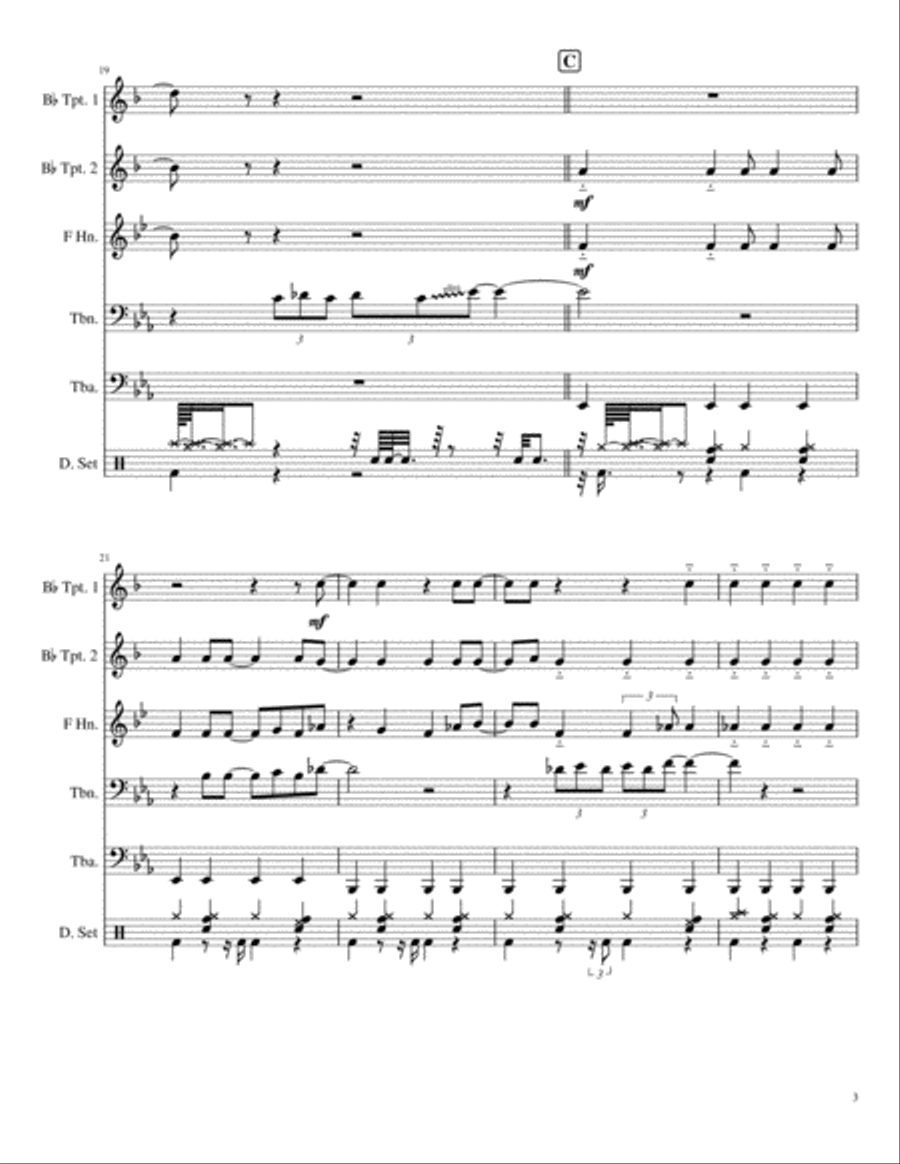 Rock Me Small Ensemble scores gallery preview page 3