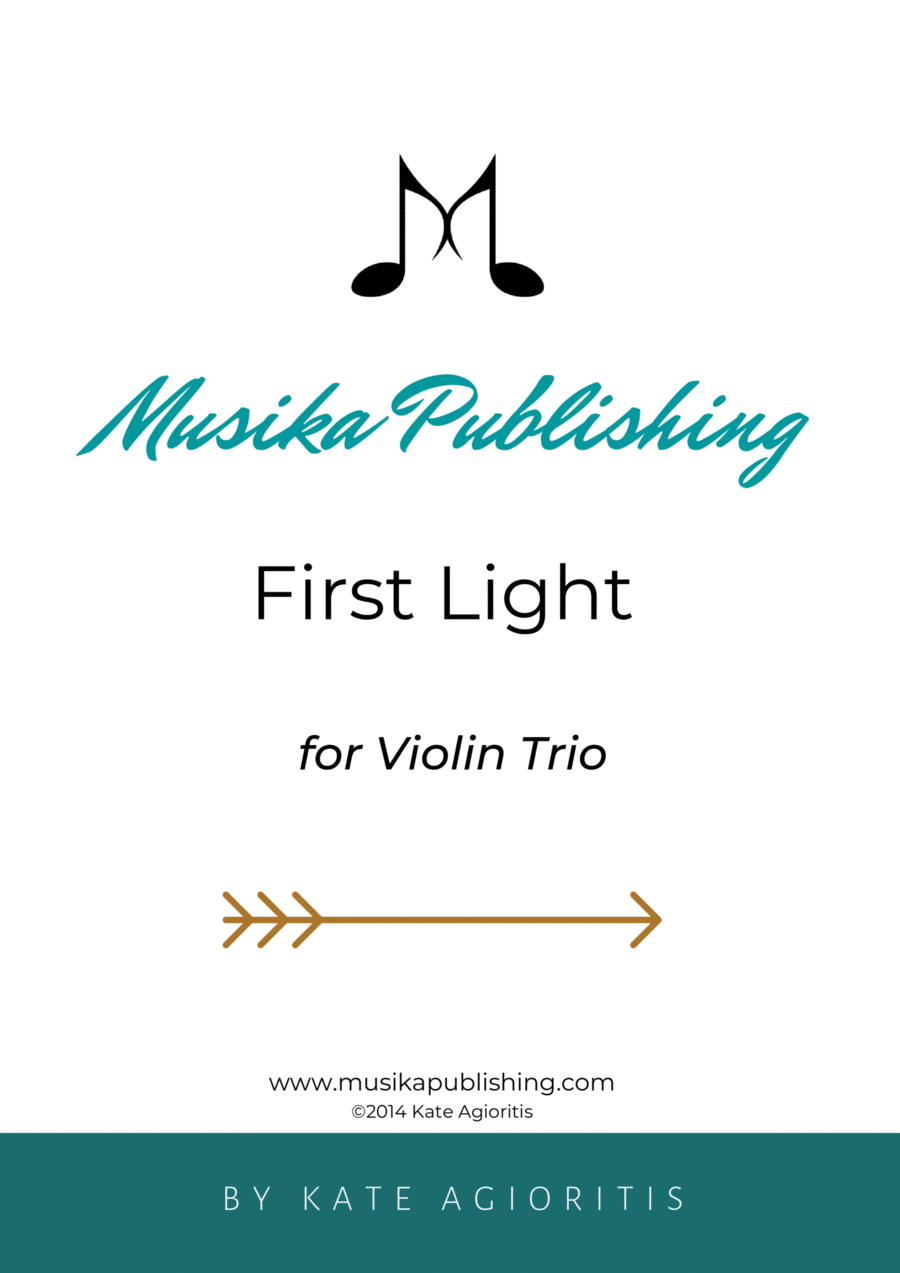 First Light - for Violin Trio String Trio scores gallery preview page 1