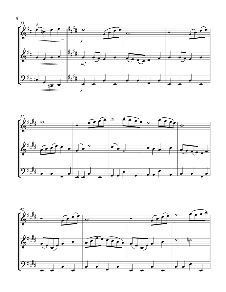 Beauty And The Beast String Trio scores gallery preview page 4