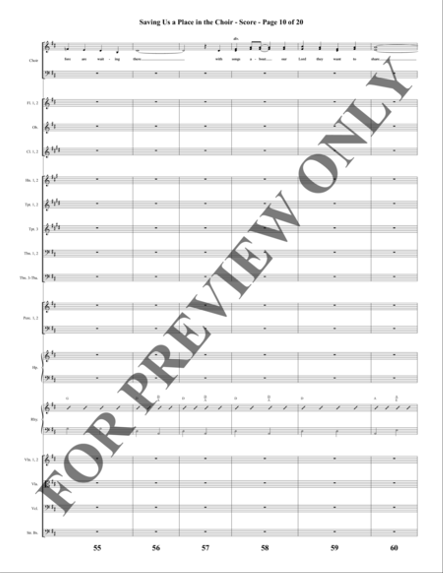 Southern Gospel Songs, Volume 2 - Orchestration Choir scores gallery preview page 11