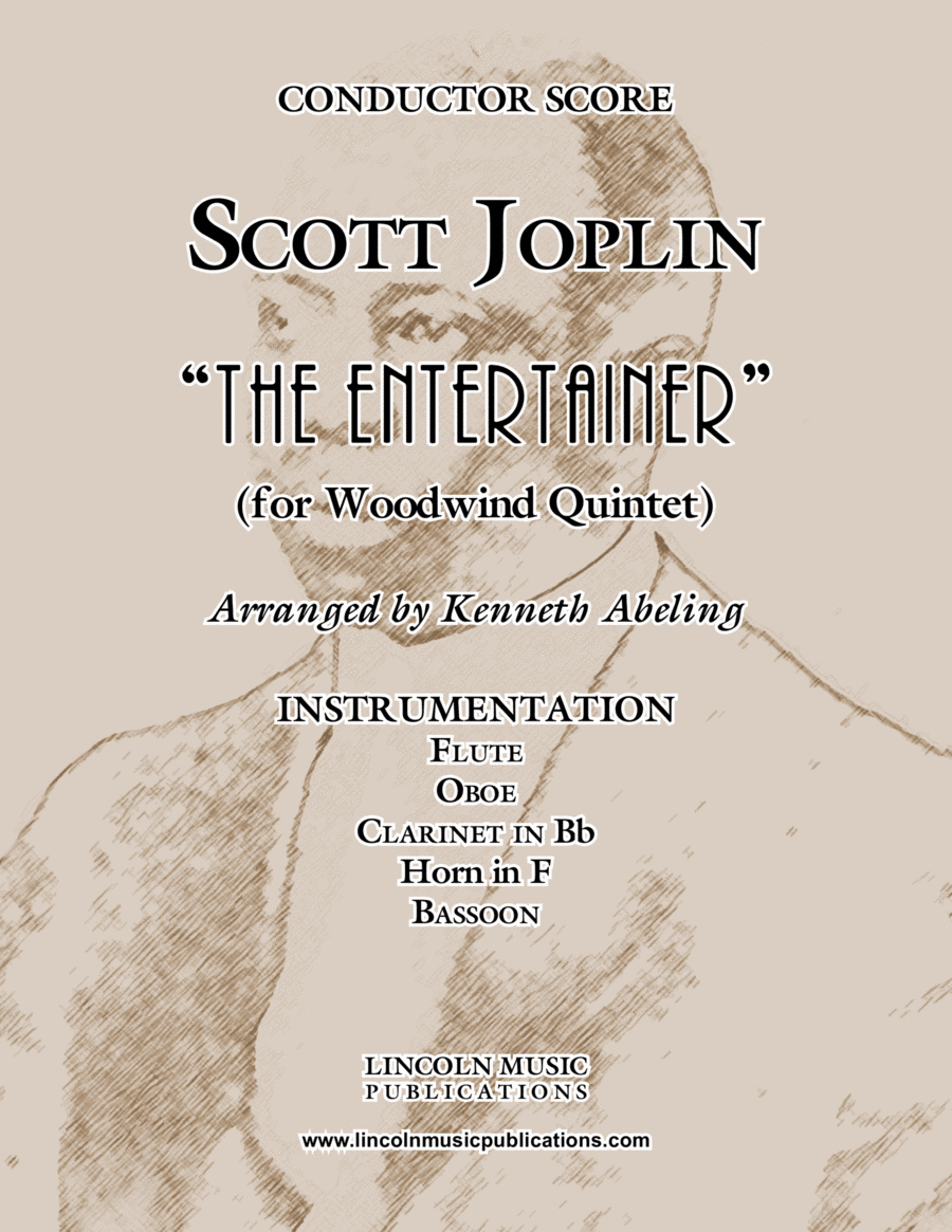 Joplin - “The Entertainer” (for Woodwind Quintet) Woodwind Quintet scores gallery preview page 1