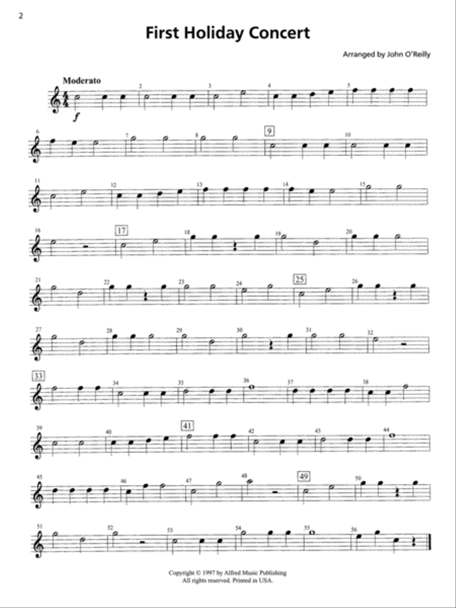 Accent on Performance Holiday Collection Concert Band scores gallery preview page 3