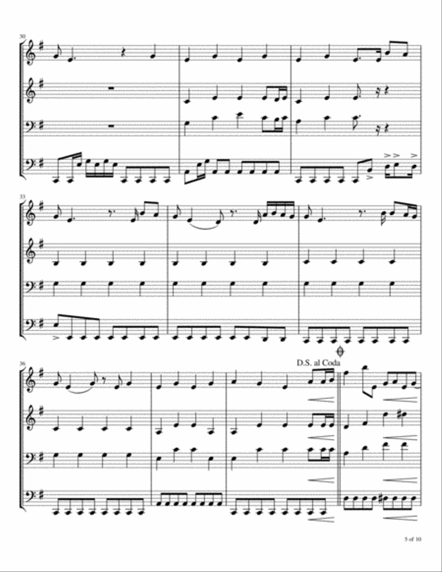 Still Rolling Stones Still Rolling Stones Brass Ensemble scores gallery preview page 6