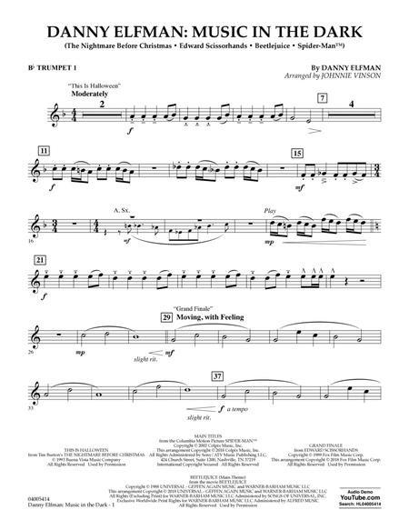 Danny Elfman: Music in the Dark - Bb Trumpet 1