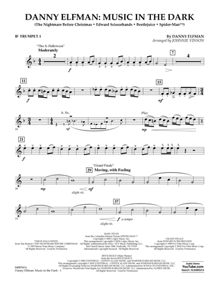 Danny Elfman: Music in the Dark - Bb Trumpet 1
