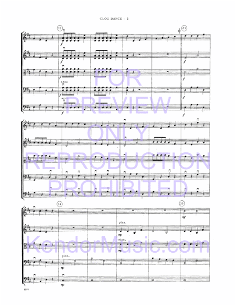 Clog Dance String Orchestra scores gallery preview page 4
