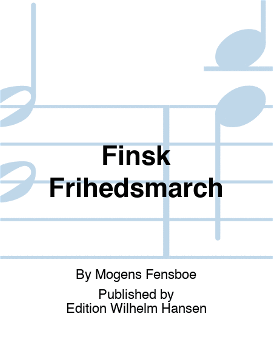Finsk Frihedsmarch Choir scores gallery preview page 1