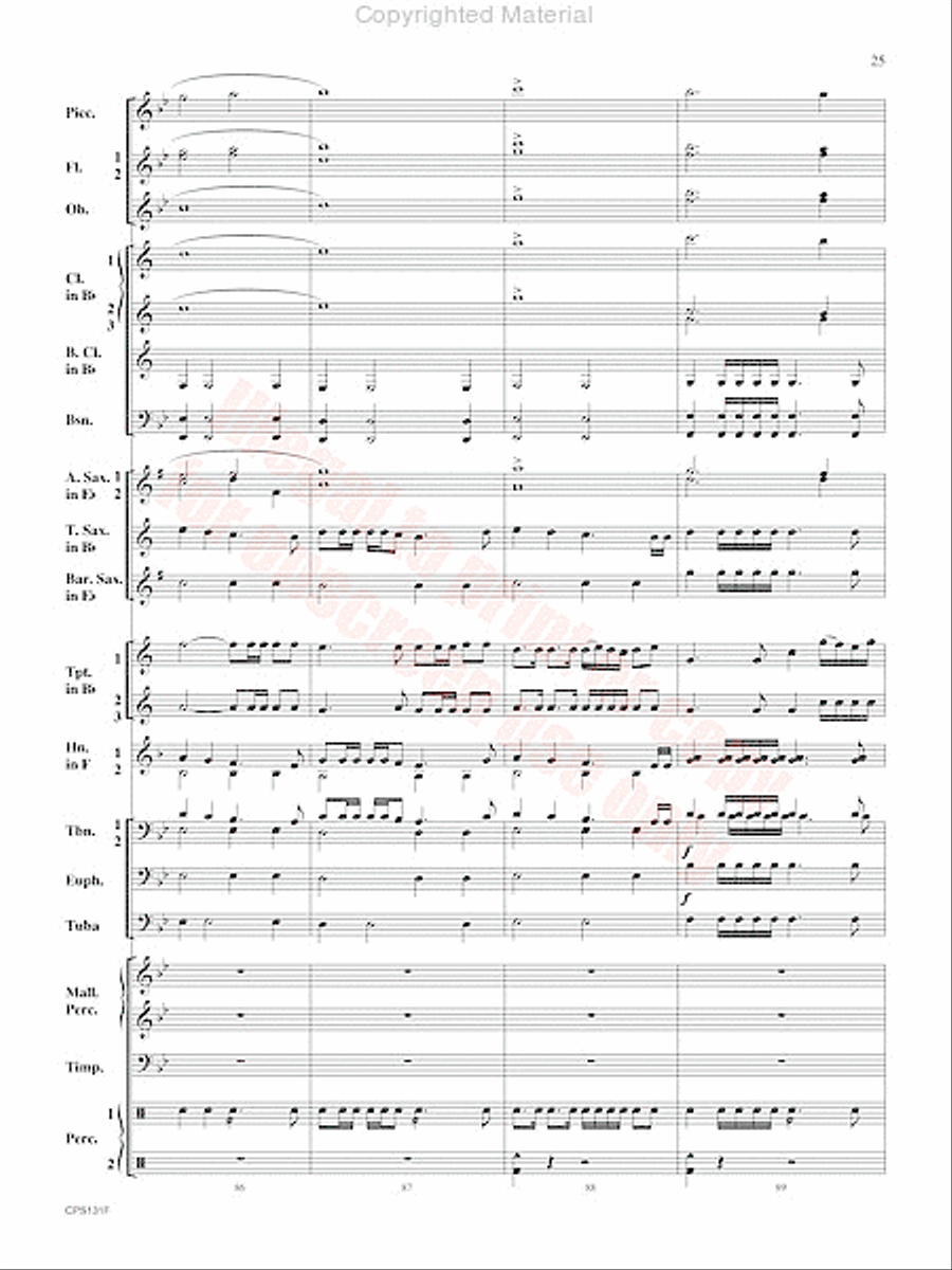 Crown and Scepter Concert Band scores gallery preview page 26