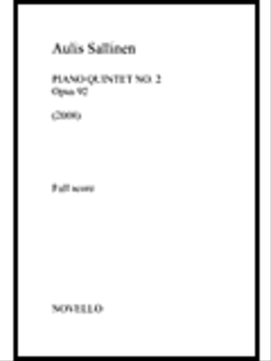 Piano Quintet Op. 92 Piano Quintet scores gallery preview page 1
