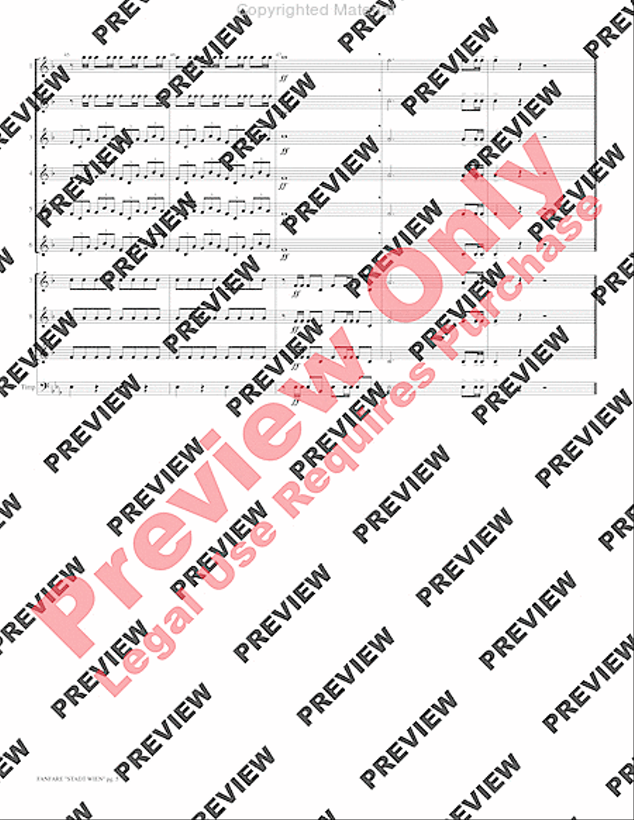 Fanfare Stadt Wien Fanfare Stadt Wien Small Ensemble scores gallery preview page 7