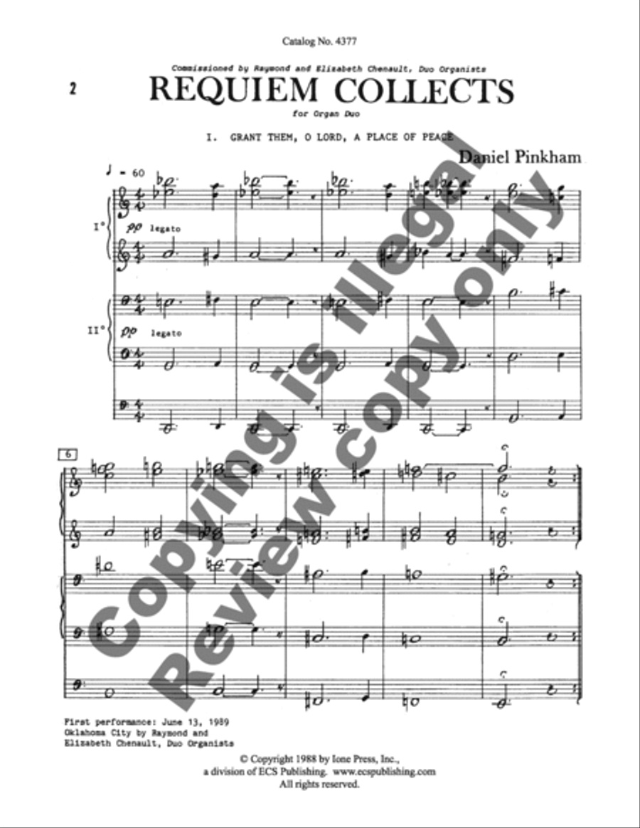 Requiem Collects Organ scores gallery preview page 3
