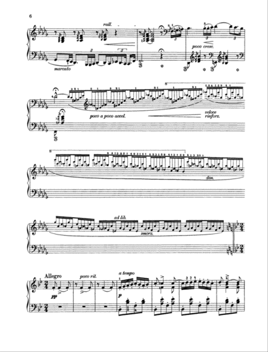 Hungarian Rhapsody No. 6 Piano Solo scores gallery preview page 5