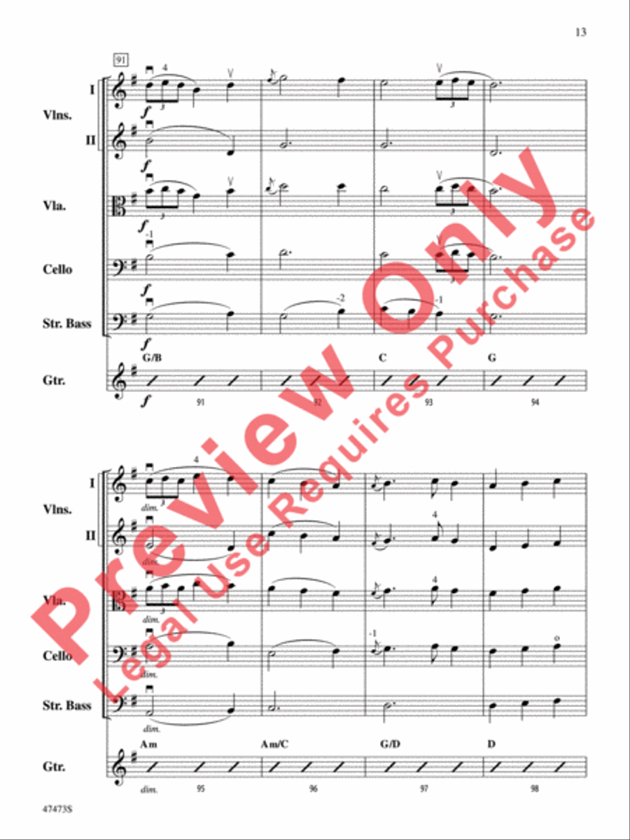Josephine's Waltz String Orchestra scores gallery preview page 14