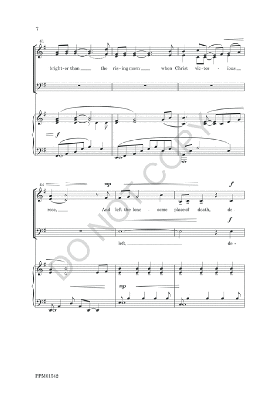 The King Shall Come 4-Part scores gallery preview page 9
