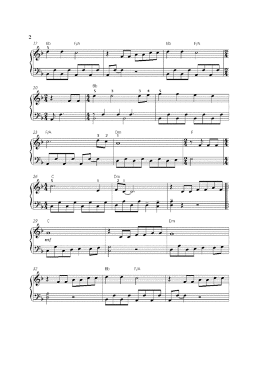 The Sound Of Silence Piano Solo scores gallery preview page 3