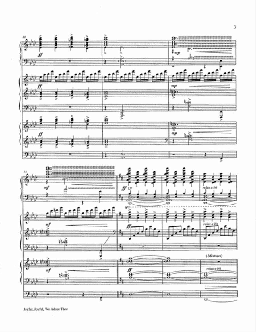 Joyful, Joyful, We Adore Thee 4-Part scores gallery preview page 24