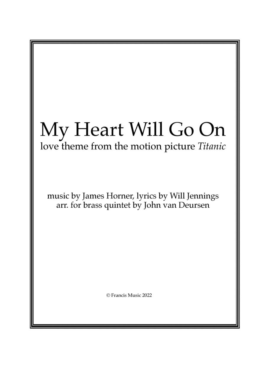 My Heart Will Go On (love Theme From 'titanic') Brass Ensemble scores gallery preview page 1