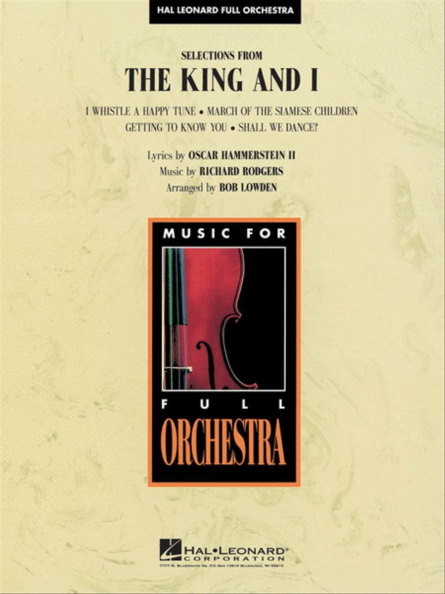 Selections from The King and I Full Orchestra scores gallery preview page 1