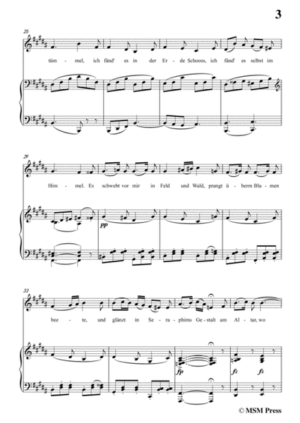 Schubert-Das Bild,in B Major,Op.165 No.3,for Voice and Piano image number null