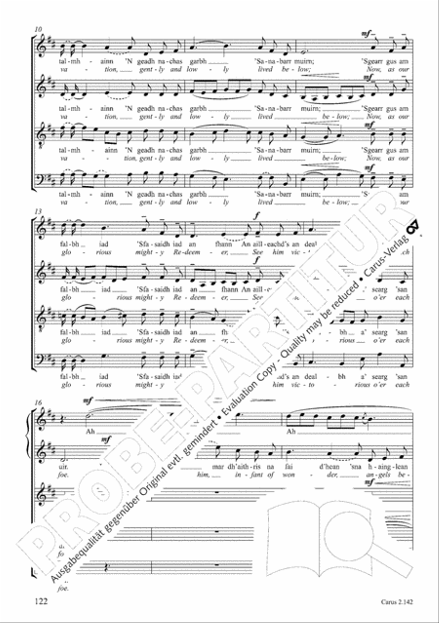 Christmas Carols of the World. Choral collection 4-Part scores gallery preview page 103