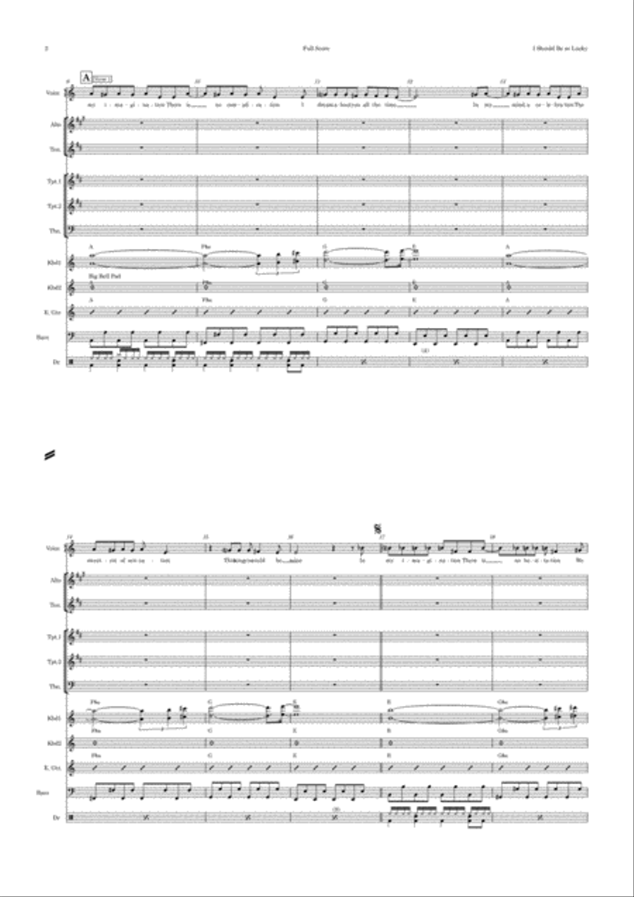 I Should Be So Lucky Alto Saxophone scores gallery preview page 2
