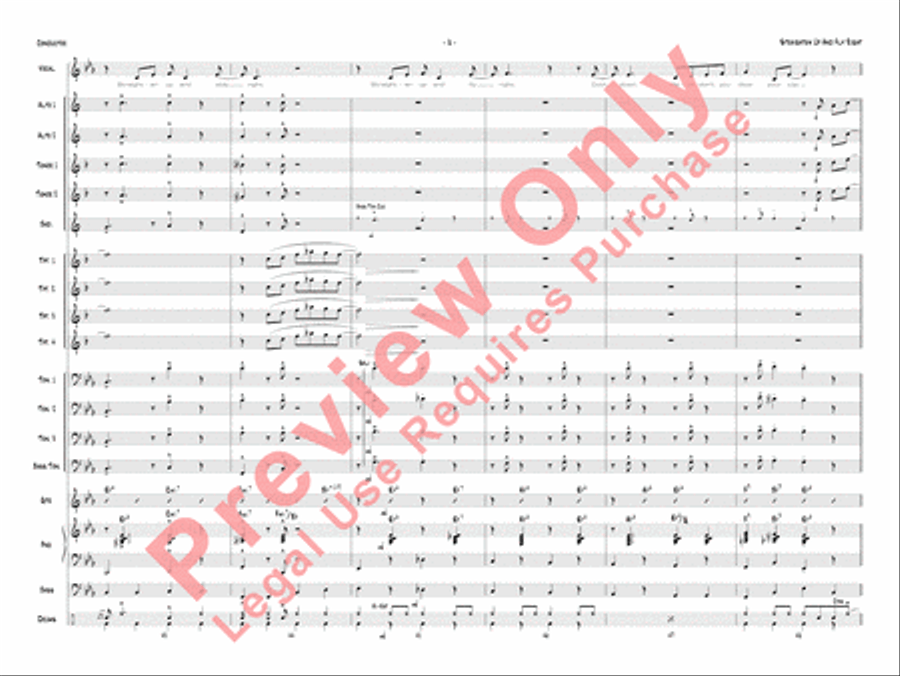 Straighten Up and Fly Right Jazz Ensemble scores gallery preview page 11